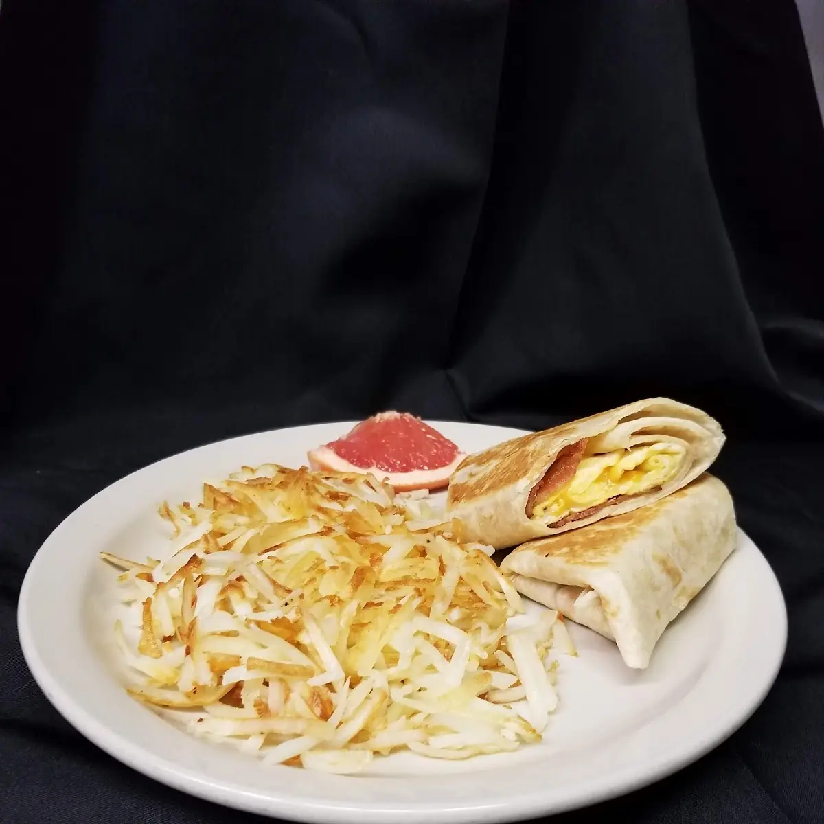 Breakfast Burrito with Hash Browns