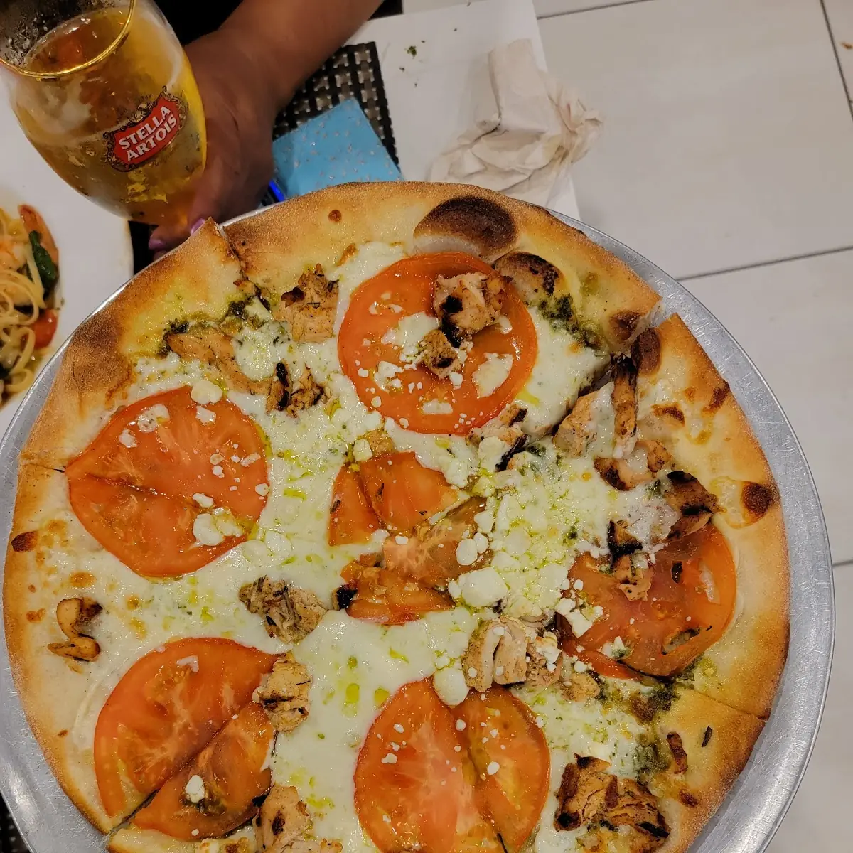 Pesto Chicken Pizza