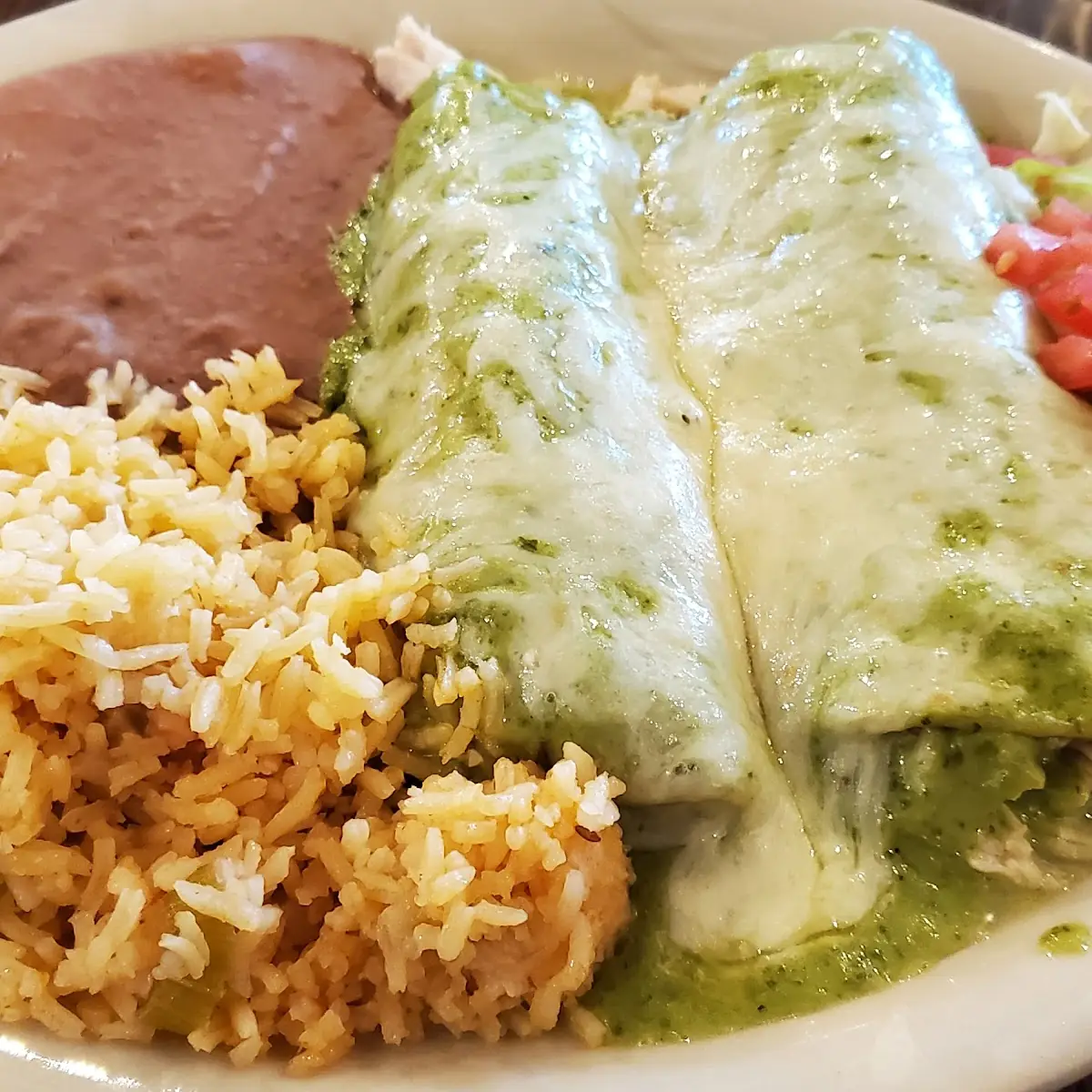 Cilantro Chicken Enchiladas