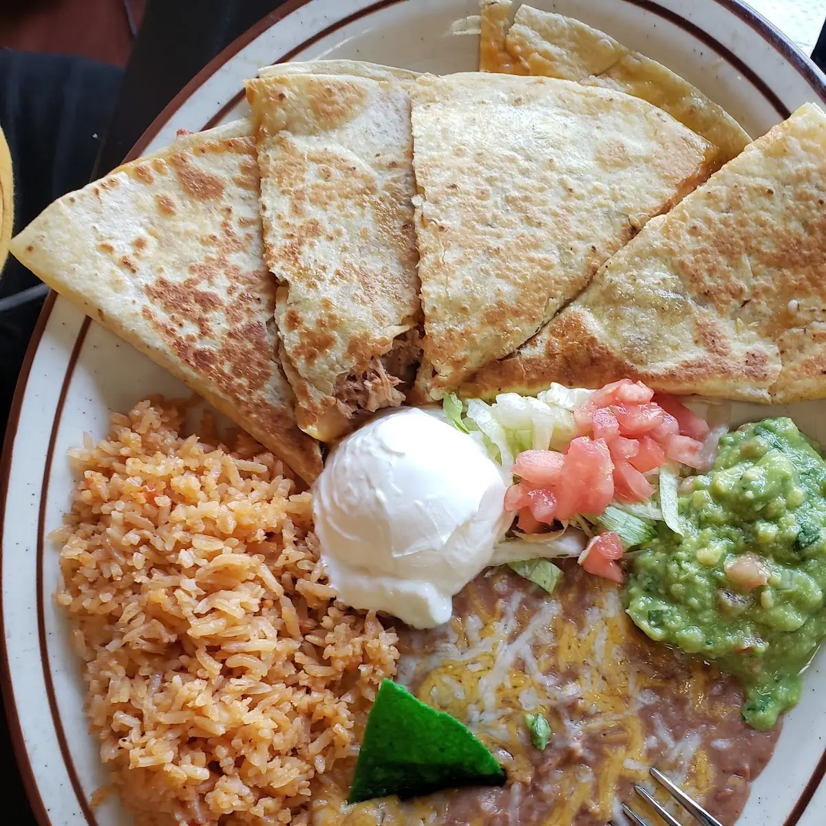 Chicken Quesadilla Plate