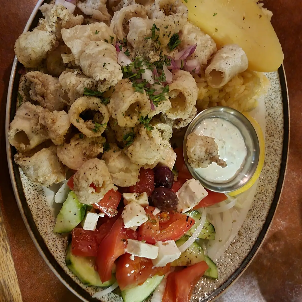 Combination Souvlaki, Diamond Steak & Seafood House
