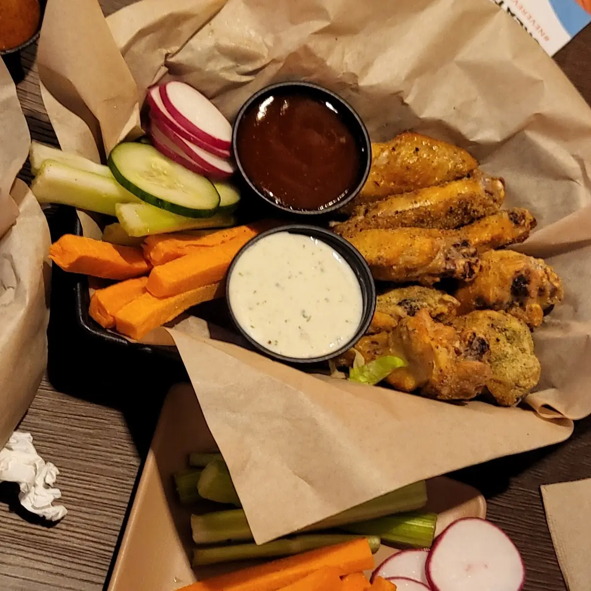 Chicken Wings and Fries