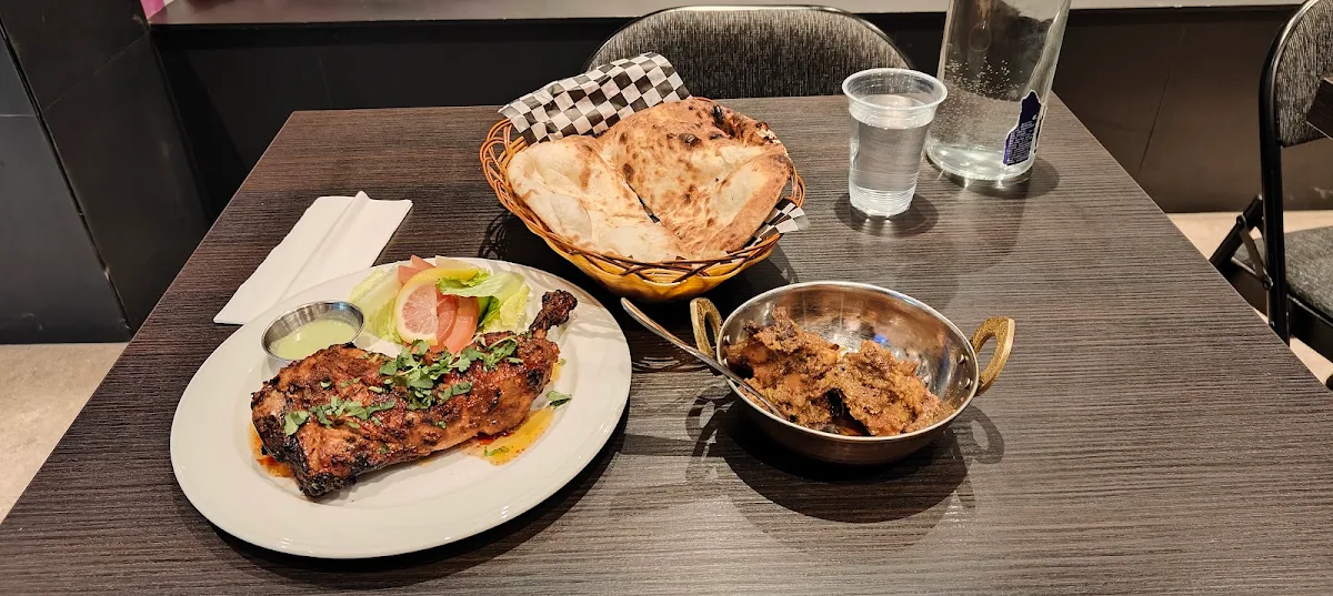 Tandoori Chicken and Naan with Duck Curry