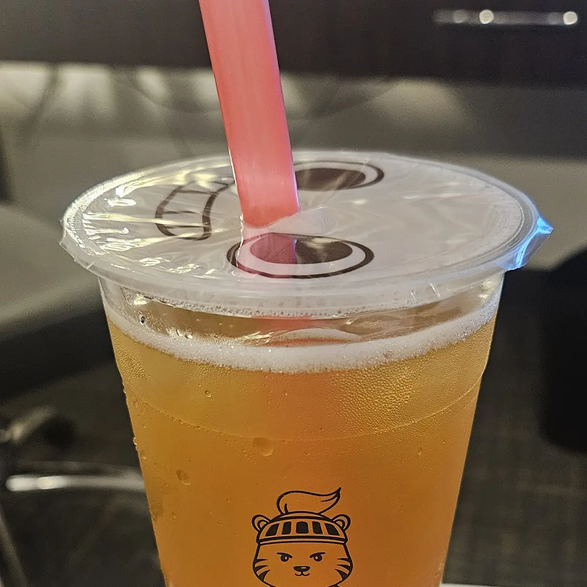 Green Tea with Lychee Jelly