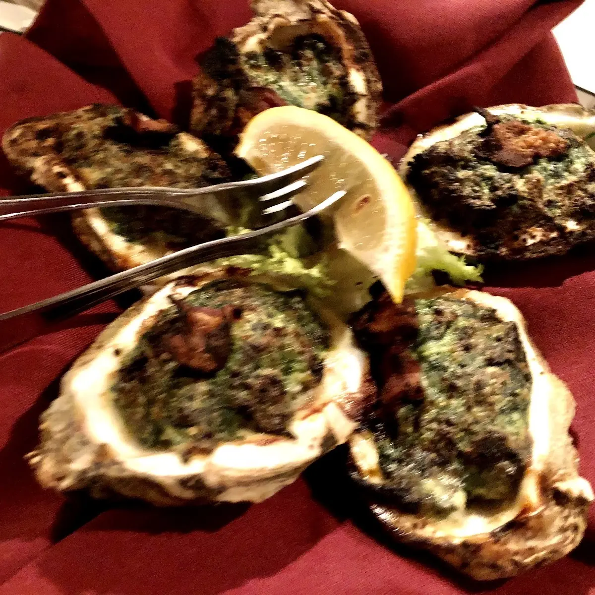 Baked Oyster Rockefeller