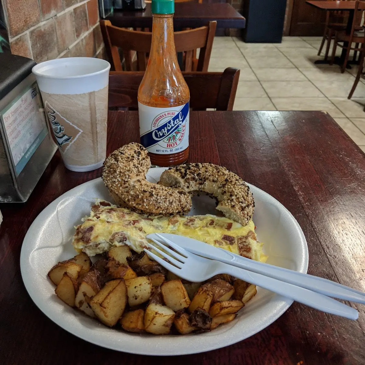 Bacon and Cheese Bagel