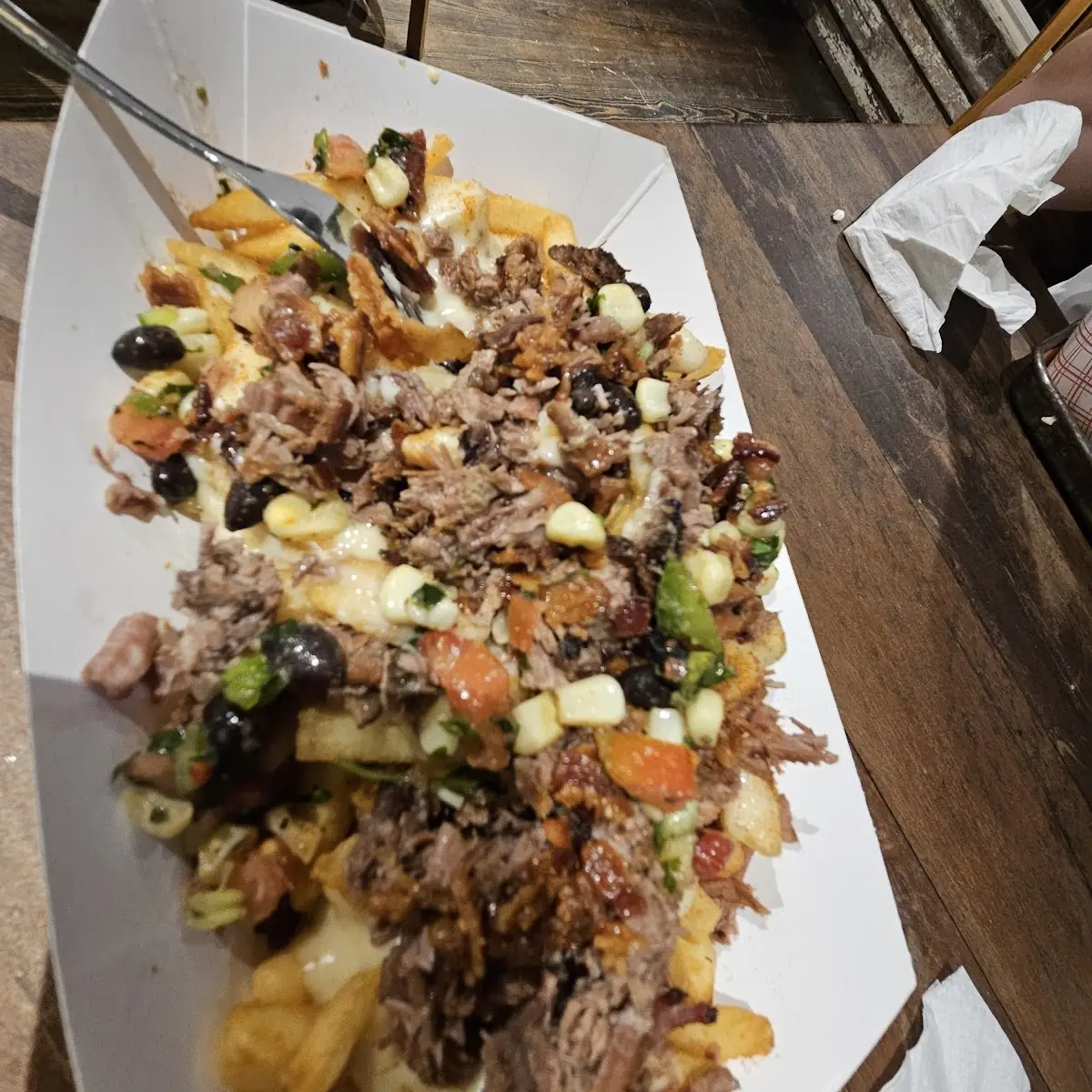Chopped Brisket Loaded Fries
