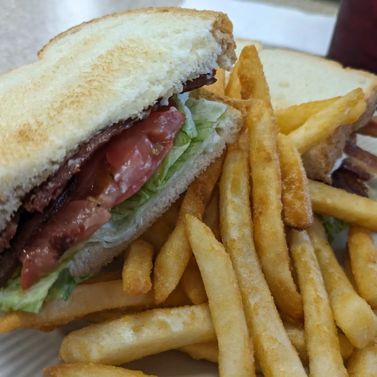 Grilled Ham & Cheese with Fries
