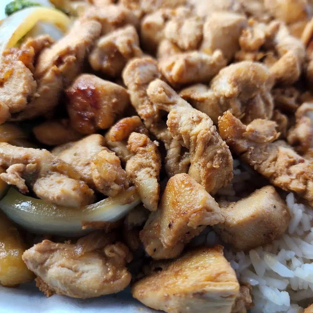 Hibachi Chicken and White Rice