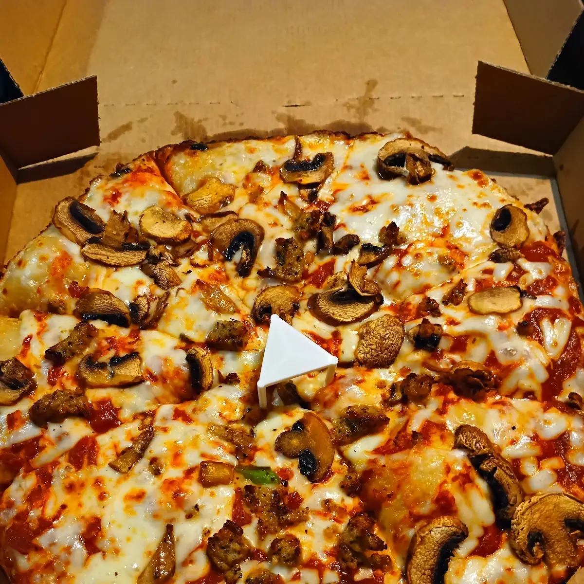 Deep Dish with Mushroom and Bacon