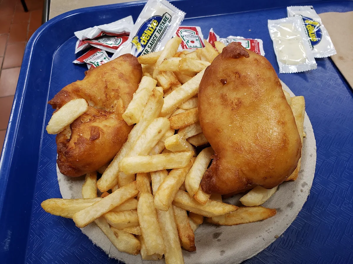 2pc Fish and Chips, Deluxe French Fries