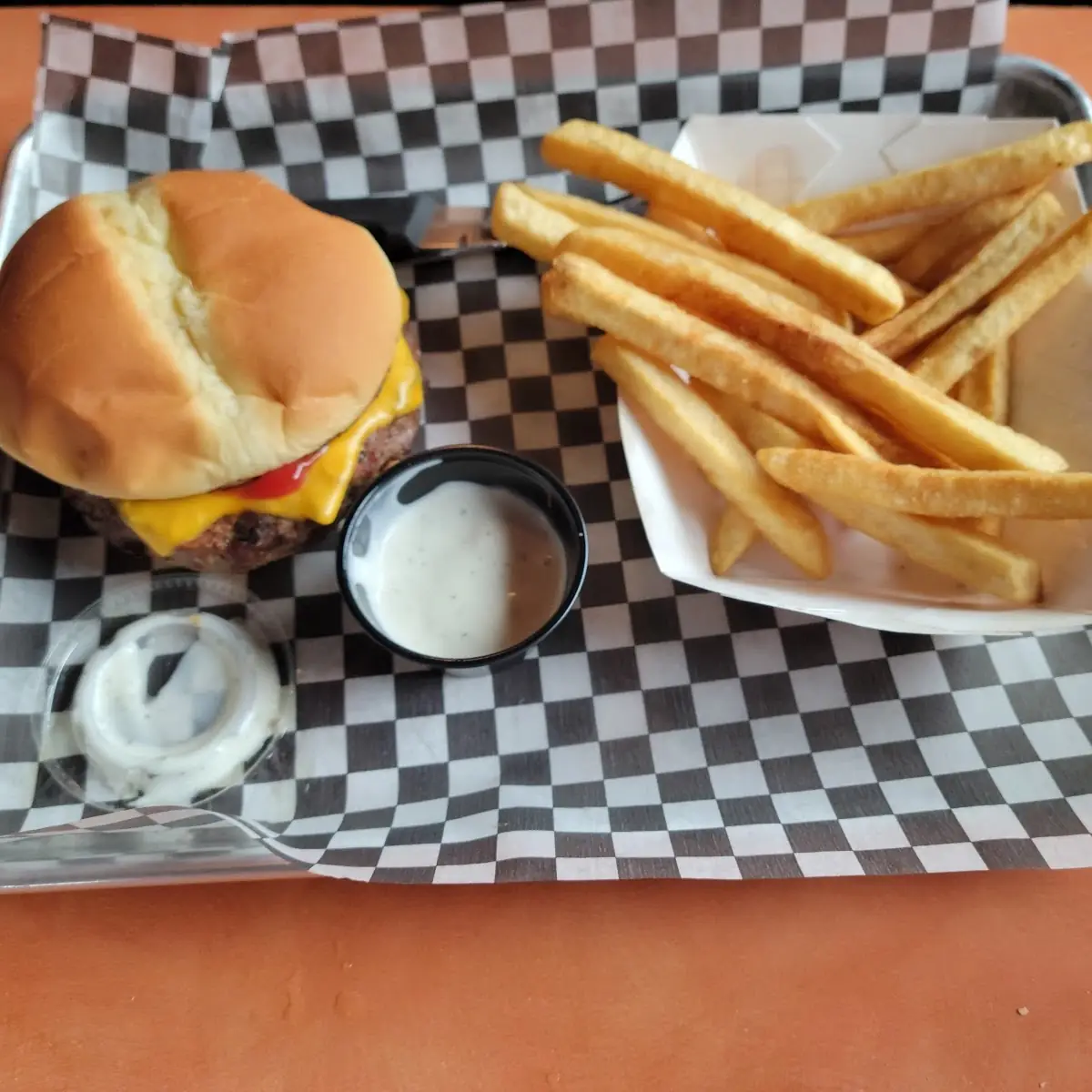 Cheese Burger with Fries