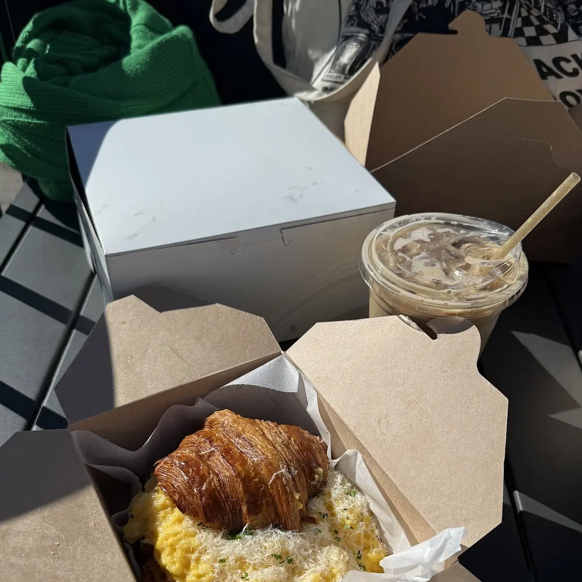 Scrambled Egg Croissant Sandwich