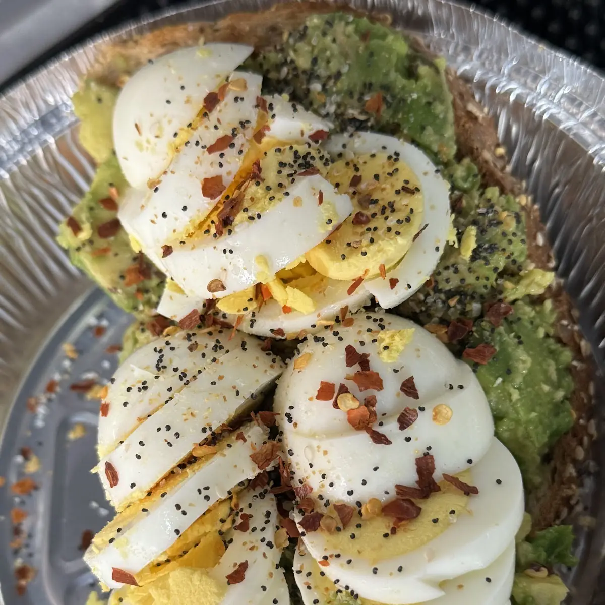 Fresh Avocado Toast with an Egg