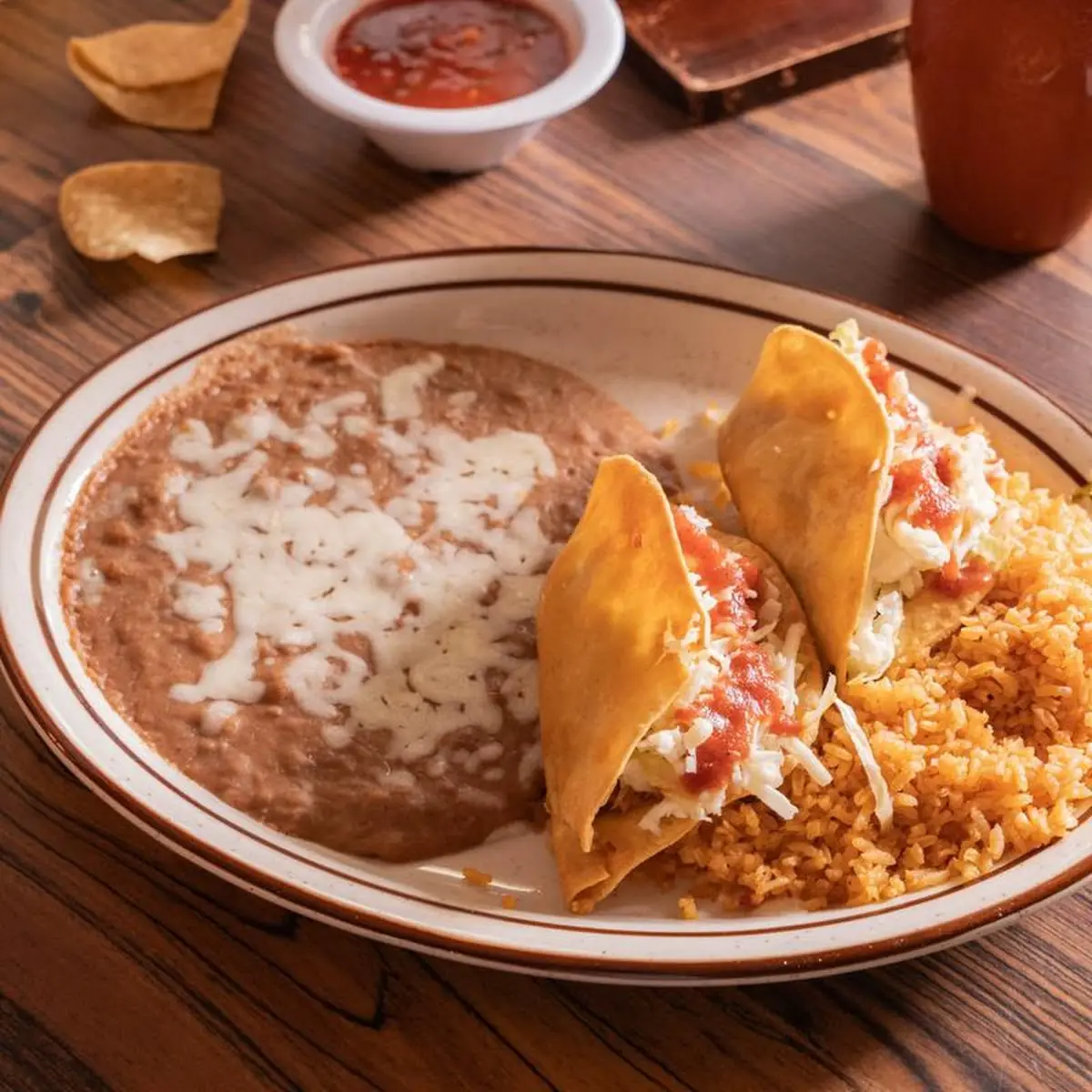 Refried Beans or Rice