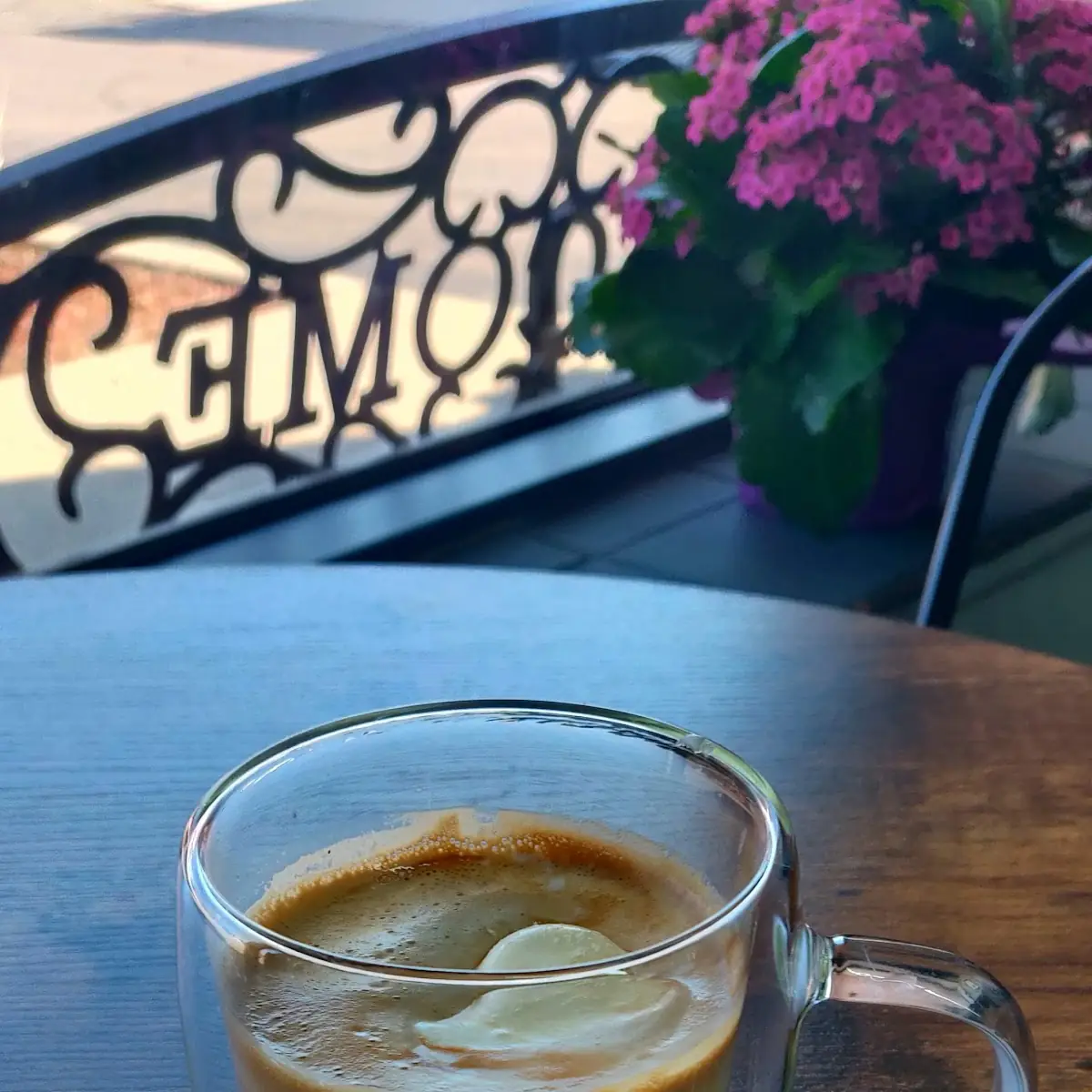 Espresso Double Shots over Vanilla Ice Cream