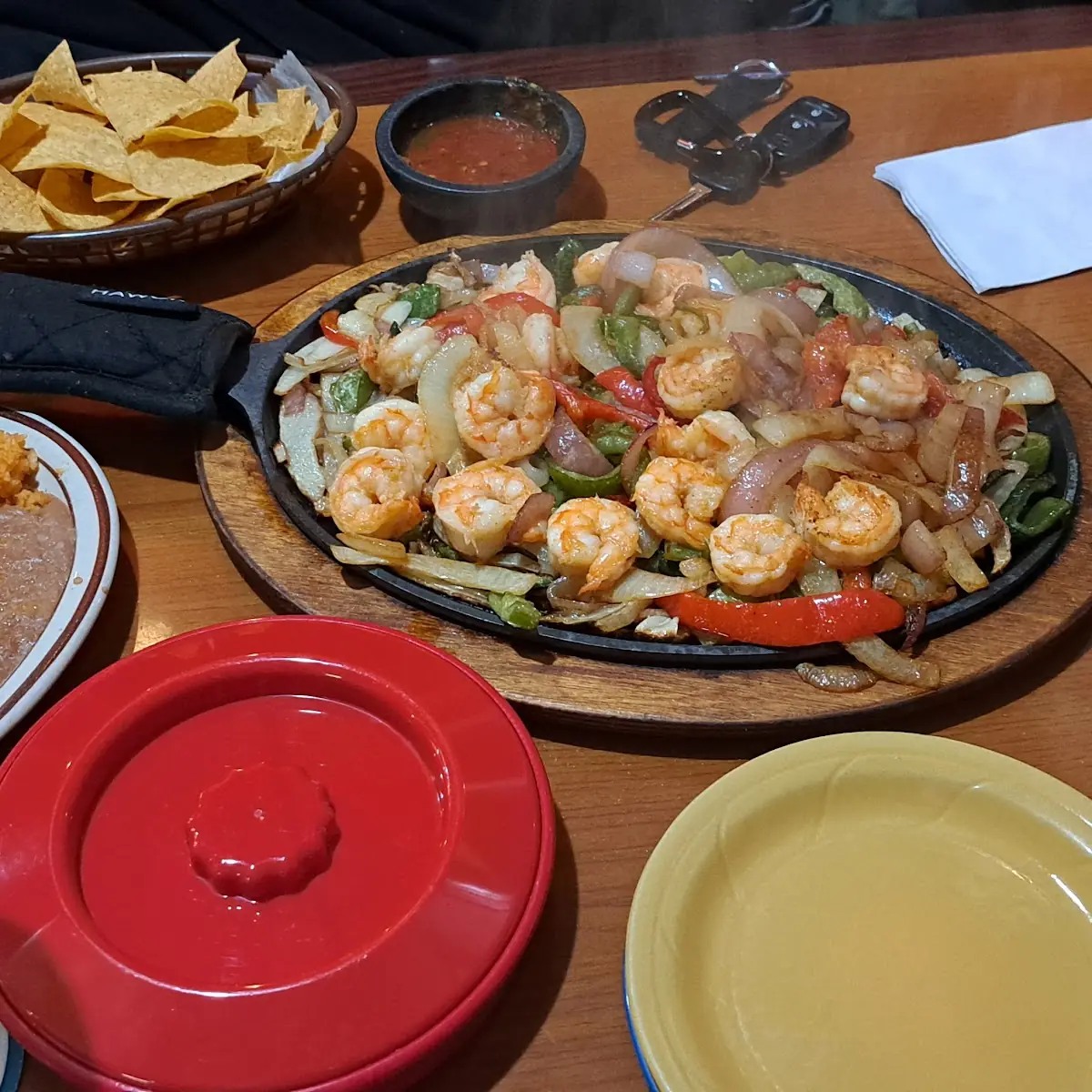 Shrimp Fajitas for Two