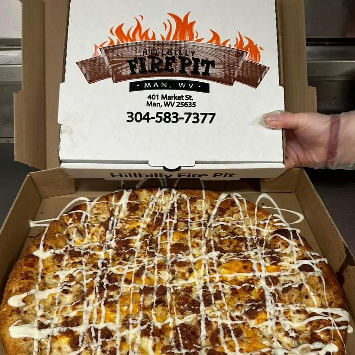 Chicken Bacon Ranch Pizza