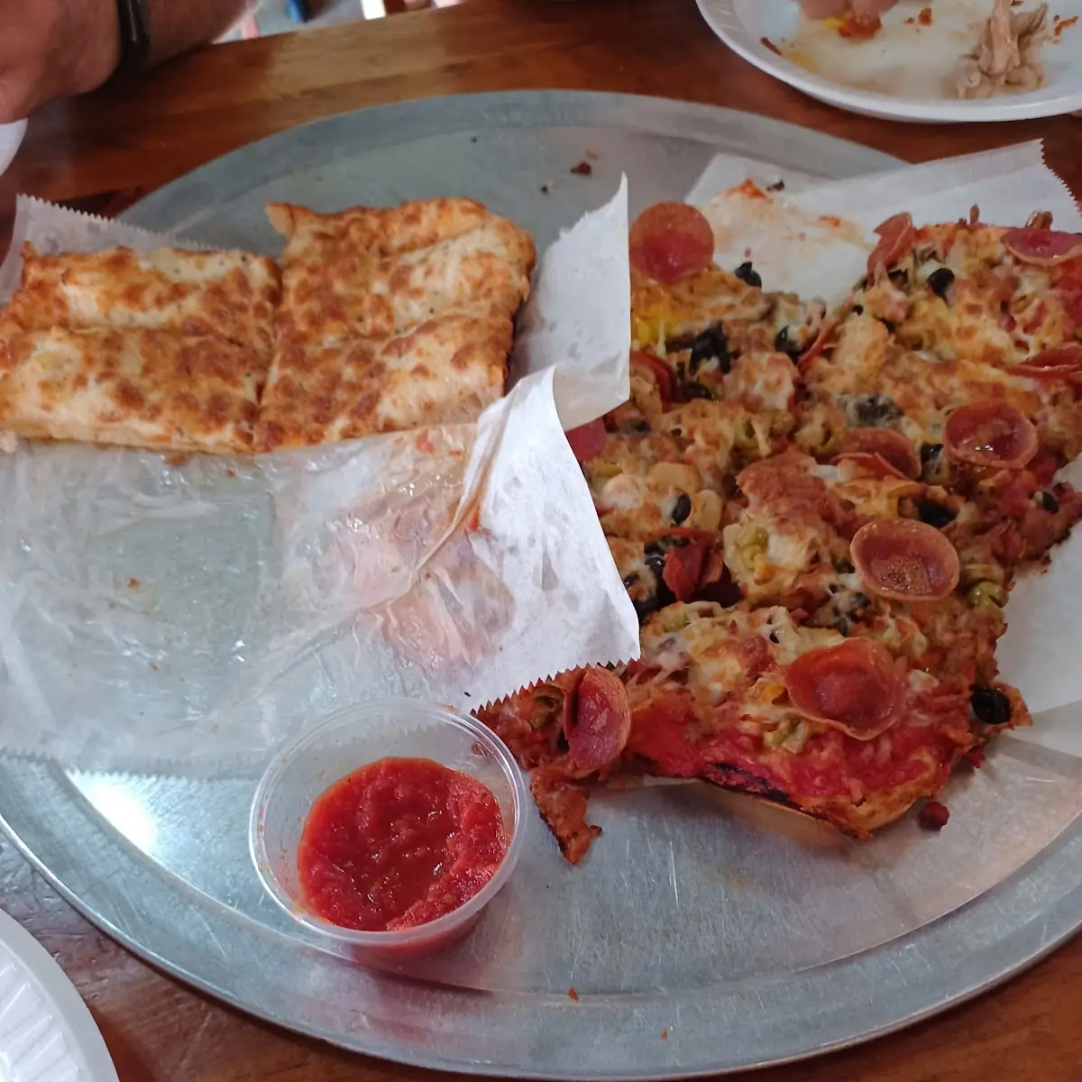 Jumbo Everything Puzza and Bread Sticks