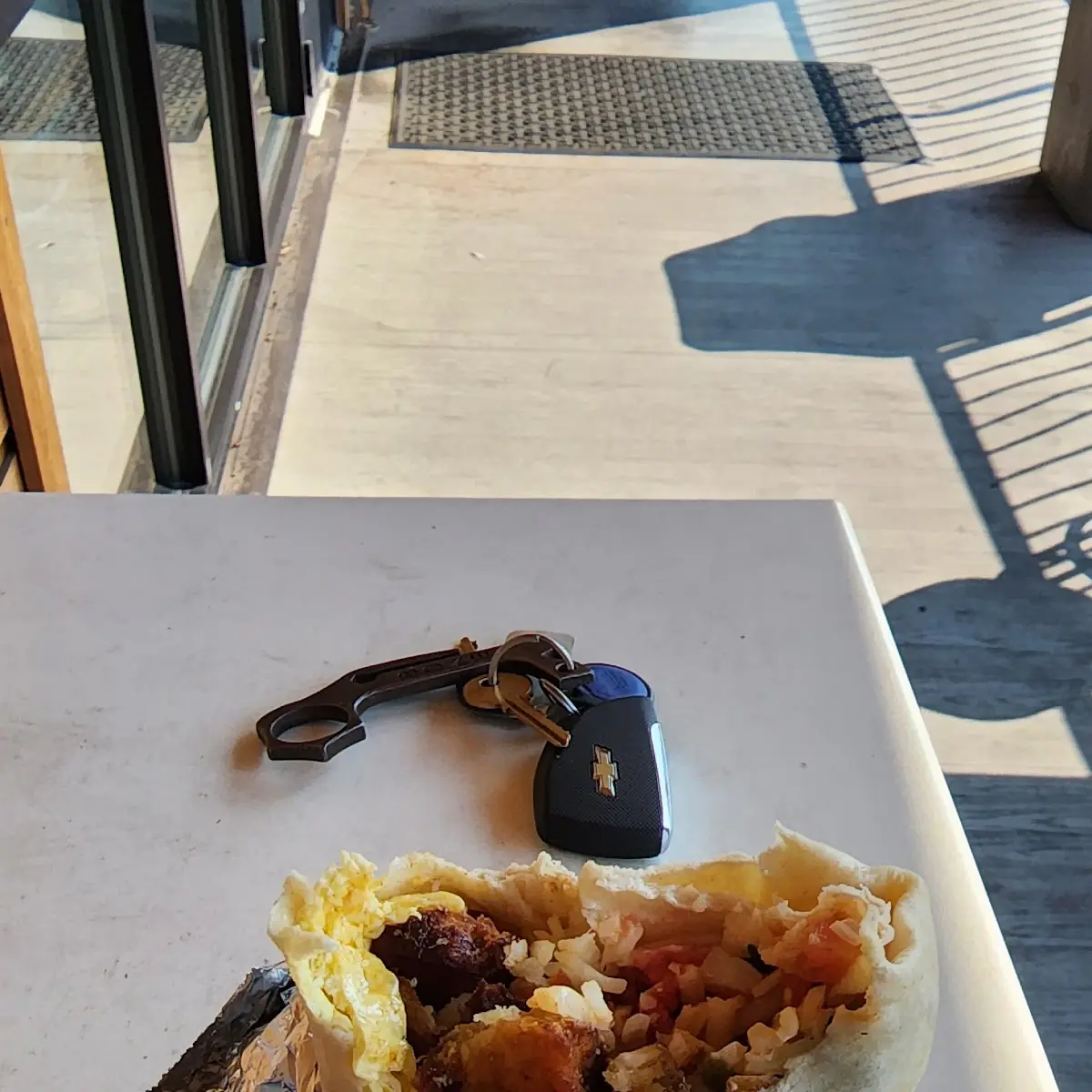 Breakfast Burrito with Chorizo