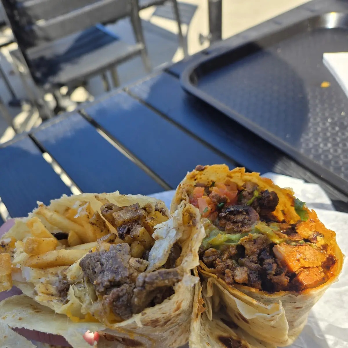 California Burrito and Adobada Burrito