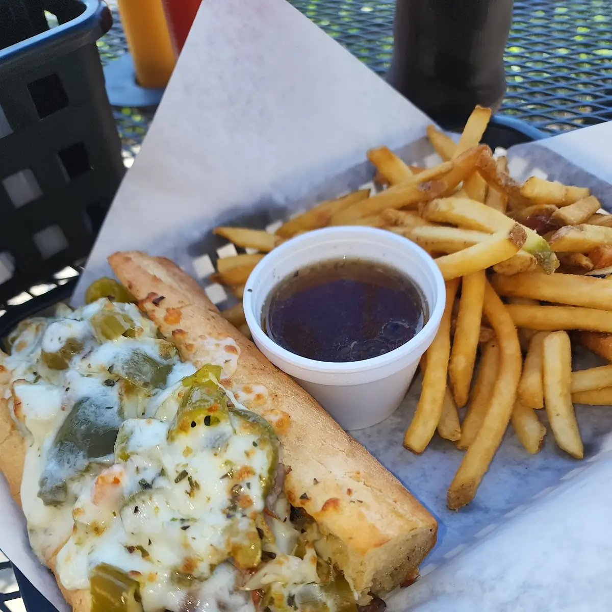Cheesy Beef on Garlic Bread