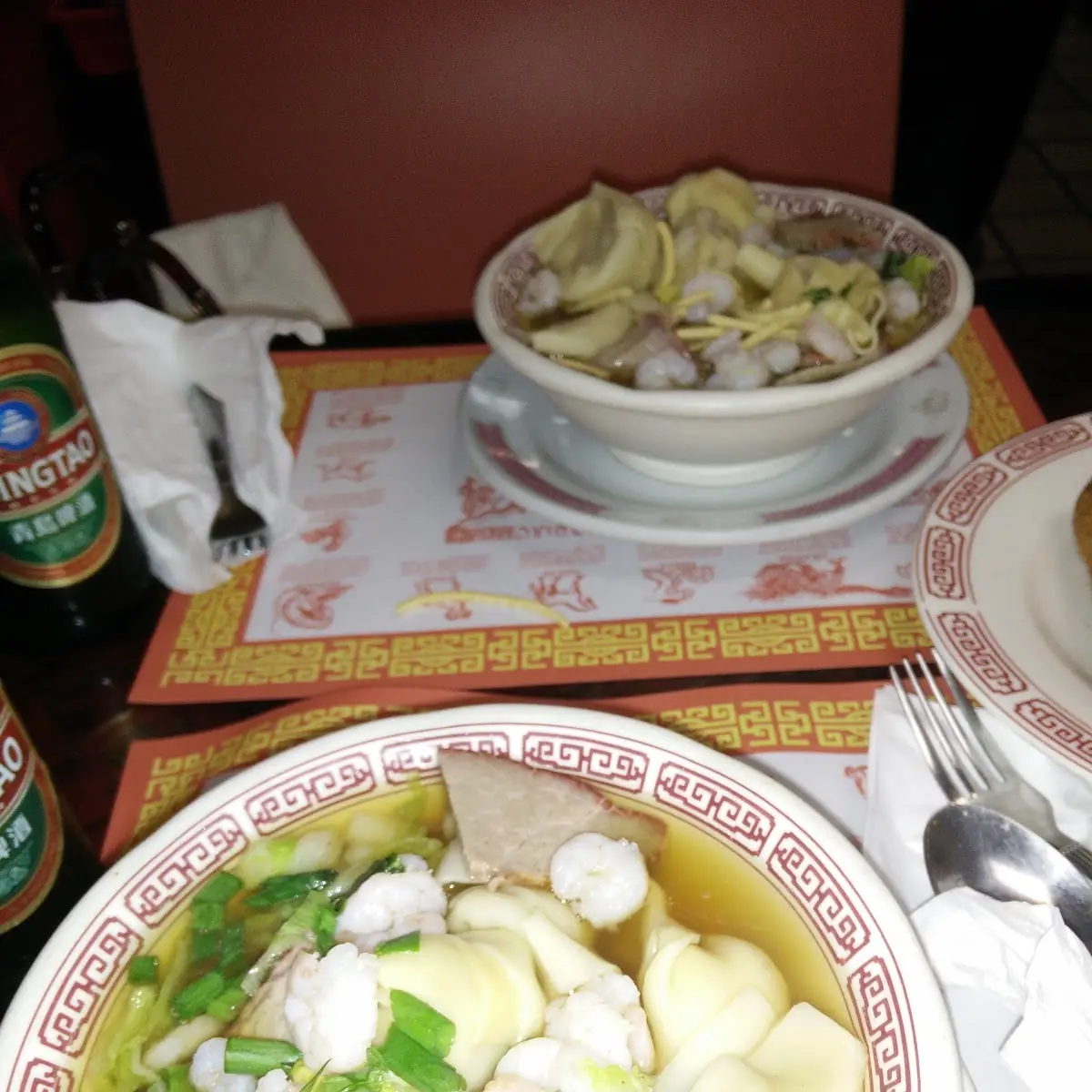 Won Ton Soup with Shrimp