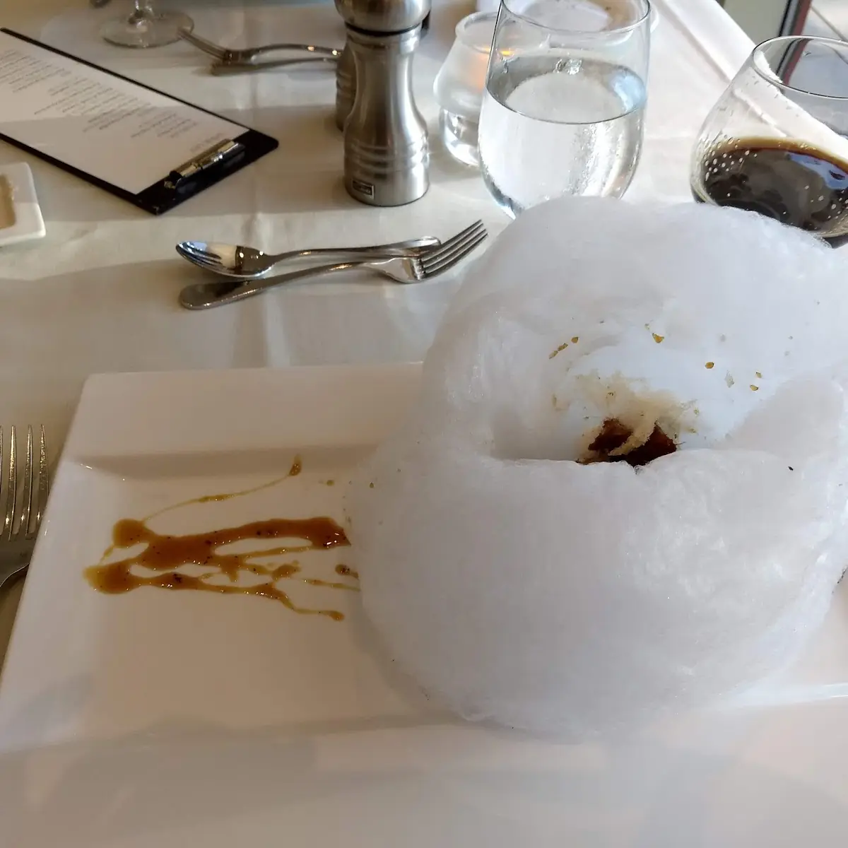 Duck Confit Cotton Candy