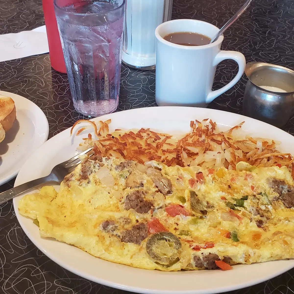 Sausage and Veggie Omelette