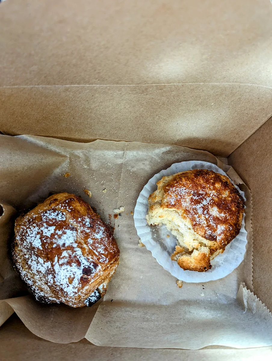 Sweet Biscuit and Dark Chocolate Croissant