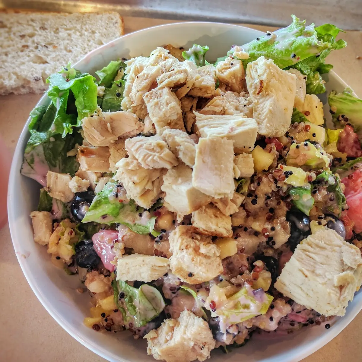 Berry Quinoa Chicken Bowl