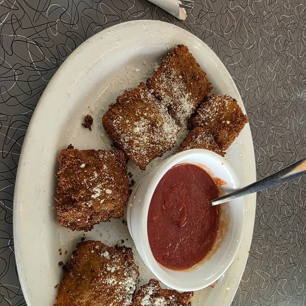 Hand-Breaded Toasted Ravioli