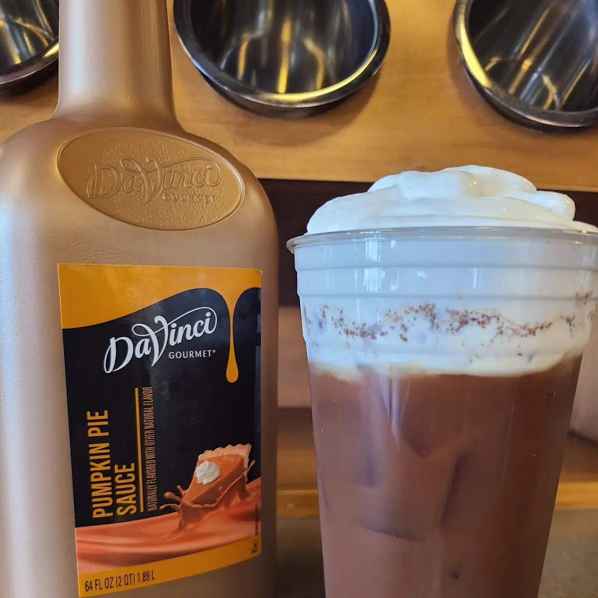 Iced Pumpkin Lattewith Cold Foam