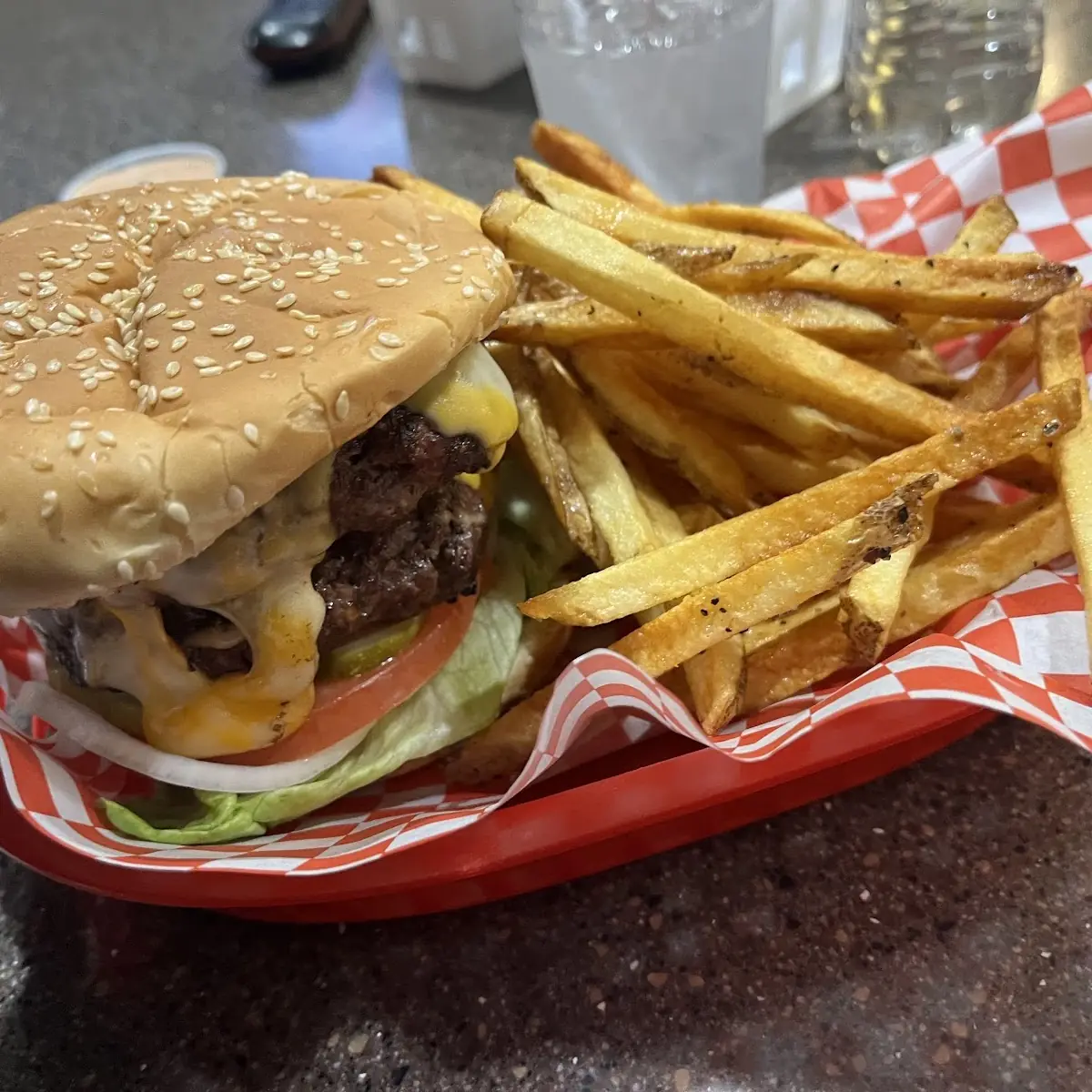 Double Cheese Burger with Fries