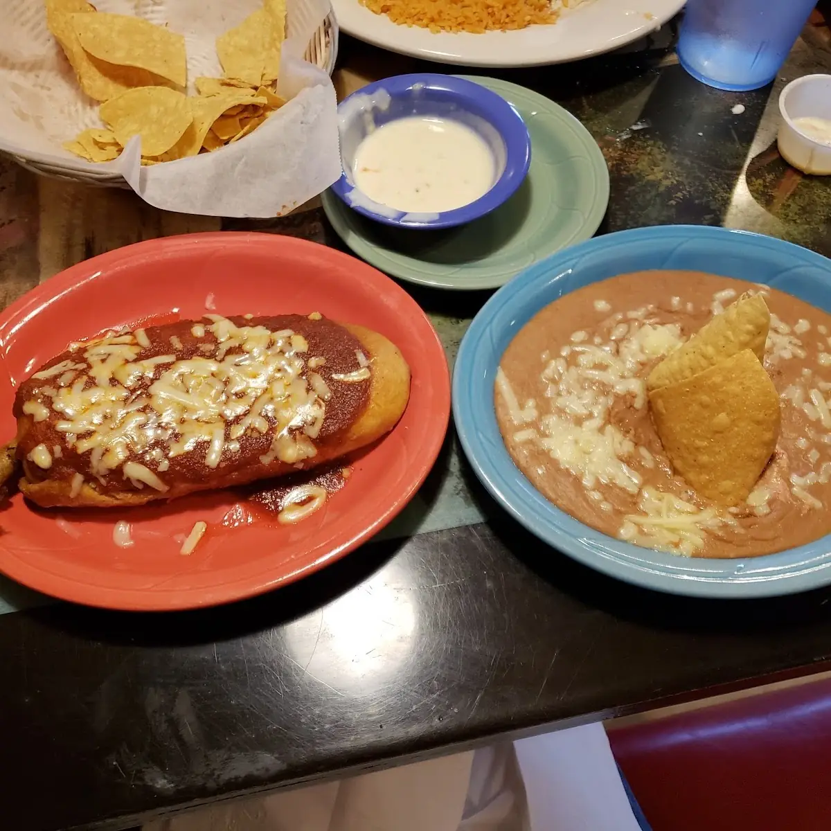 Chili Relleno & Refried Beans