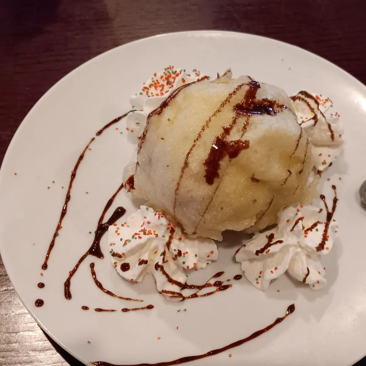 Fried Green Tea Icecream