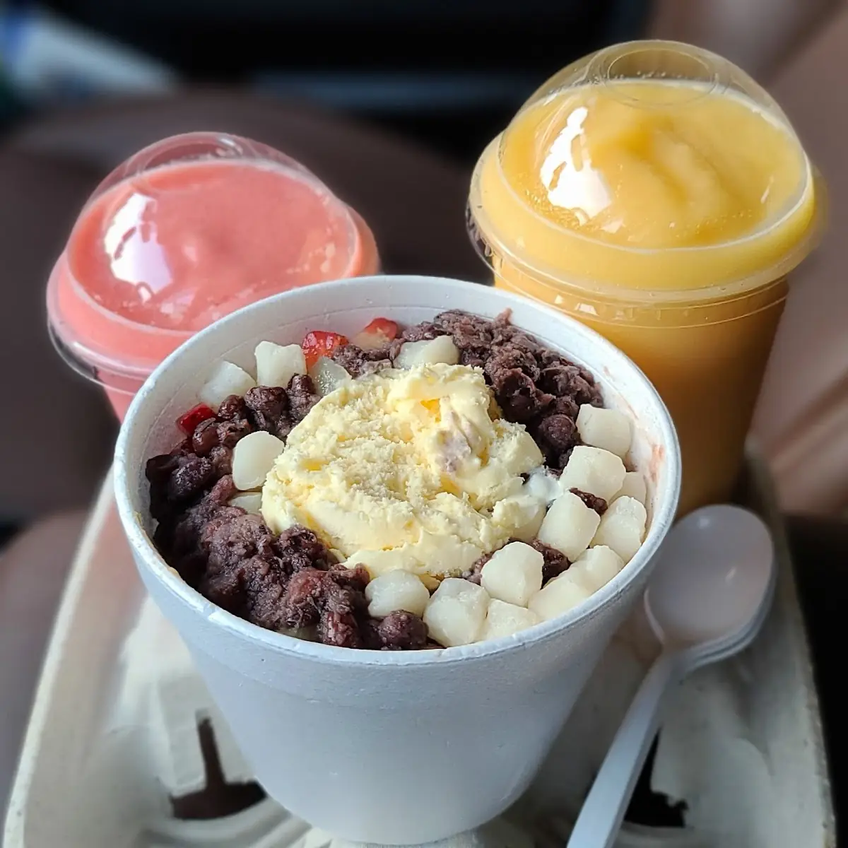 Strawberry Banana with Tapioca