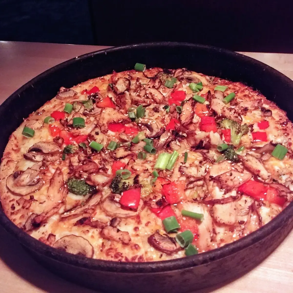Spicy Chicken Thai Pizza