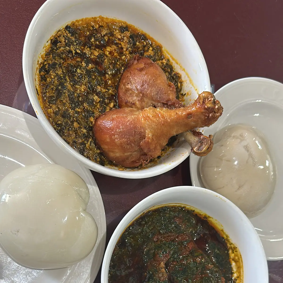 Fufu and Chicken Stew