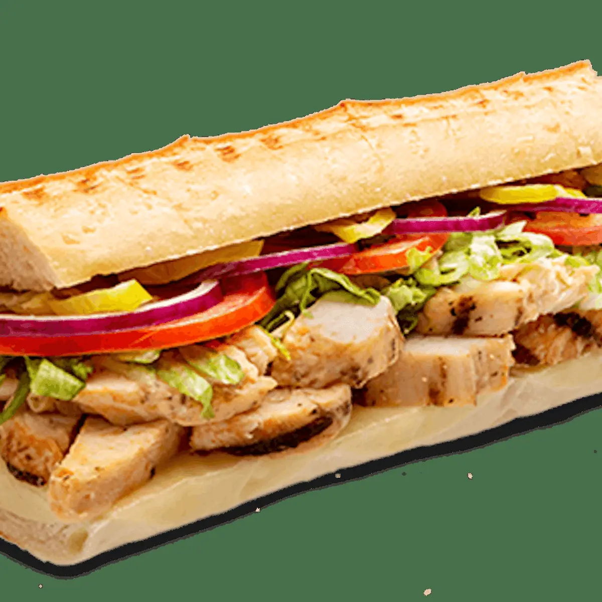 Extra Large 2 Roasted Chicken Breast and Provolone Sandwich