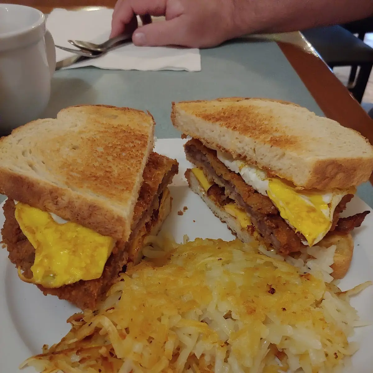 Chicken Fry Breakfast Sandwich