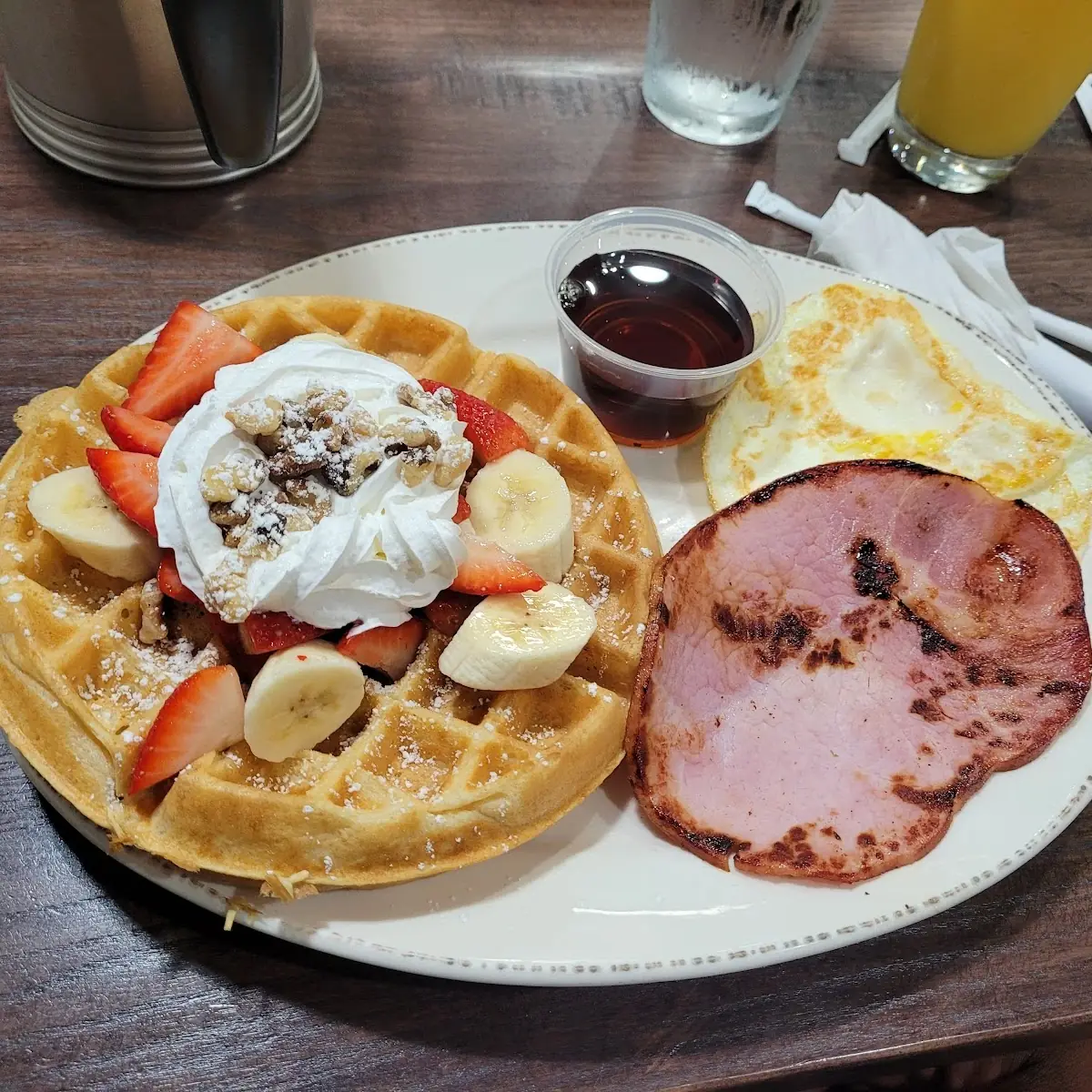 Strawberry Banana Waffle