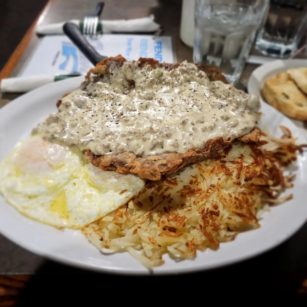 Chicken Fried Steak and Eggs