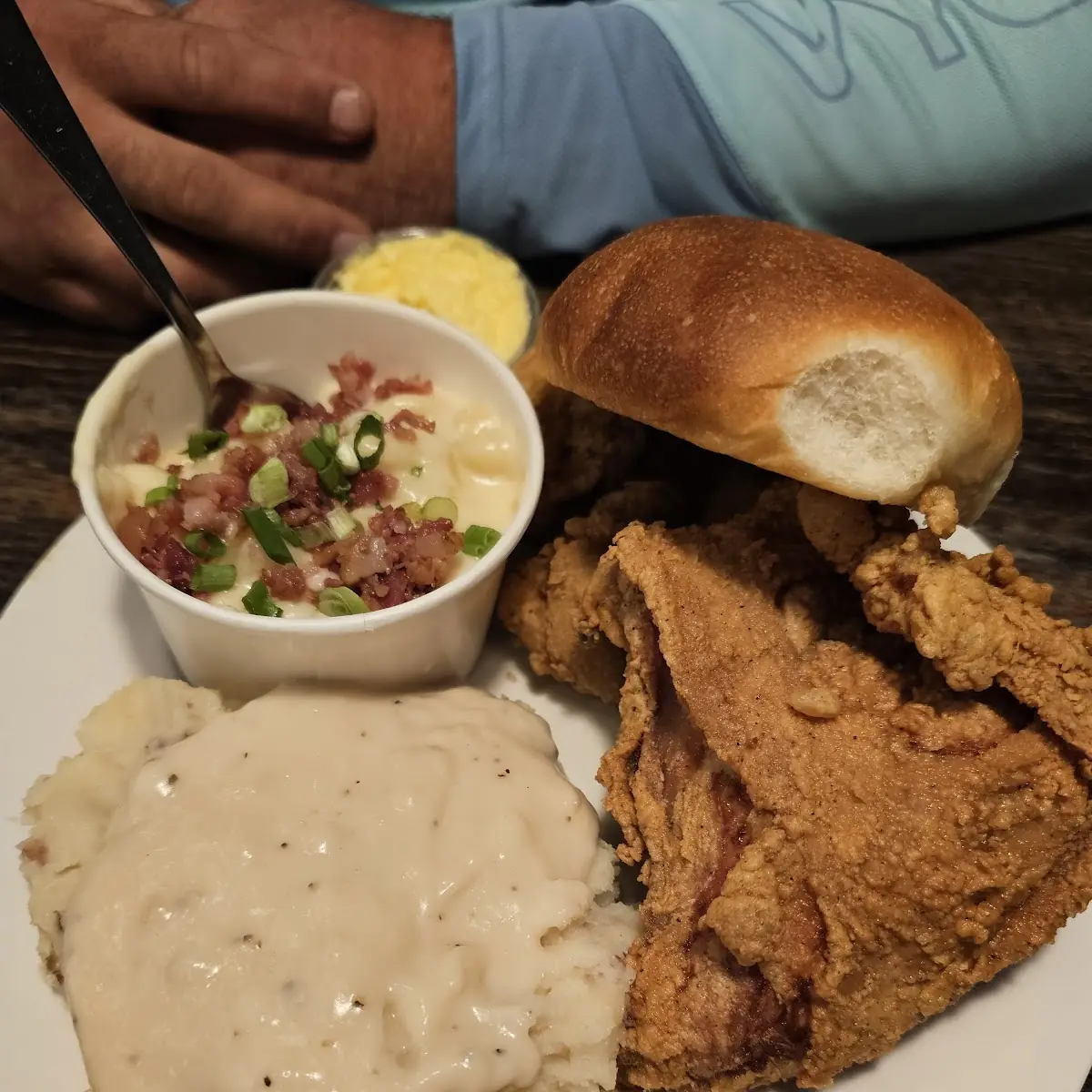 Chicken Fried Chicken w Biscuit