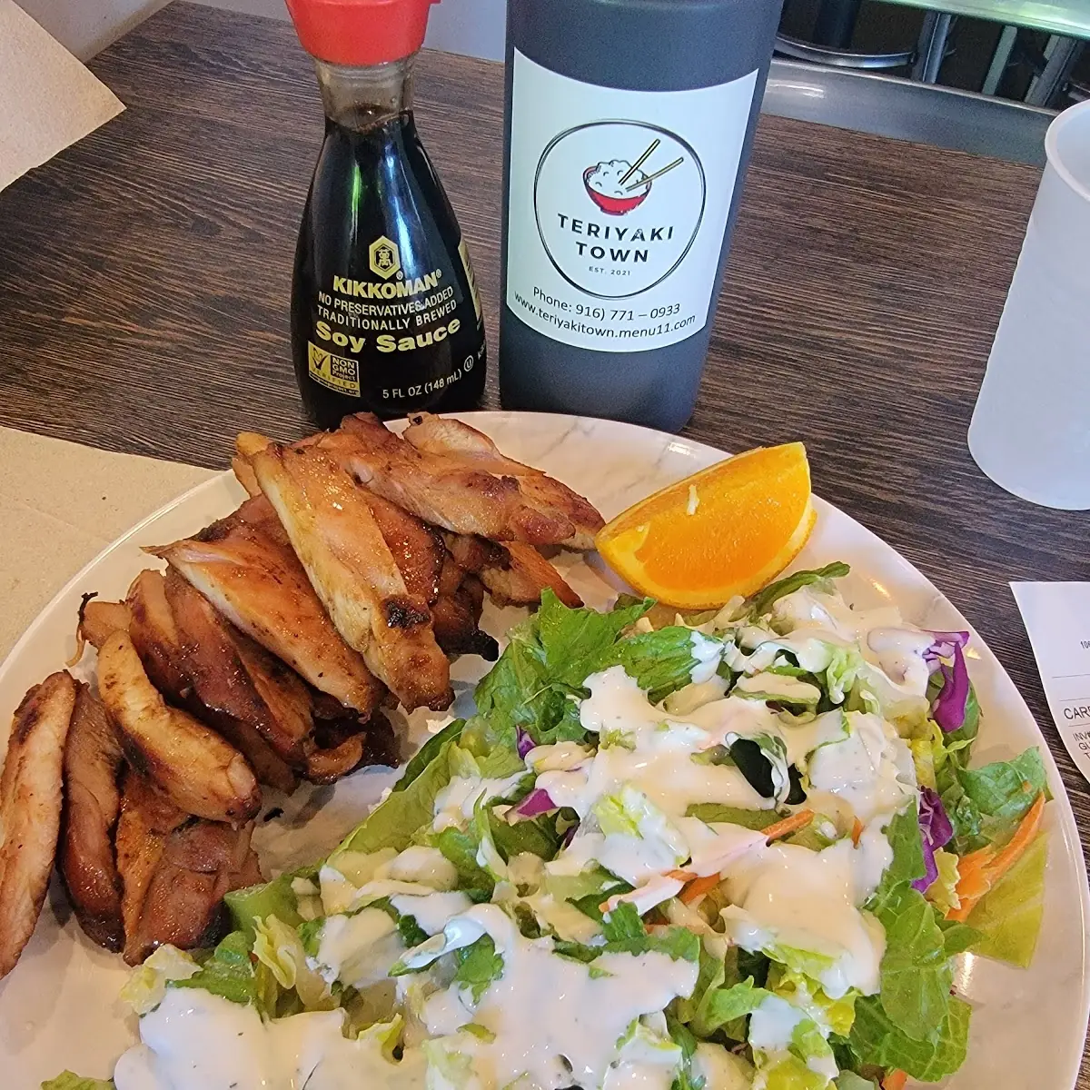Teriyaki Chicken Without Rice Double Salat