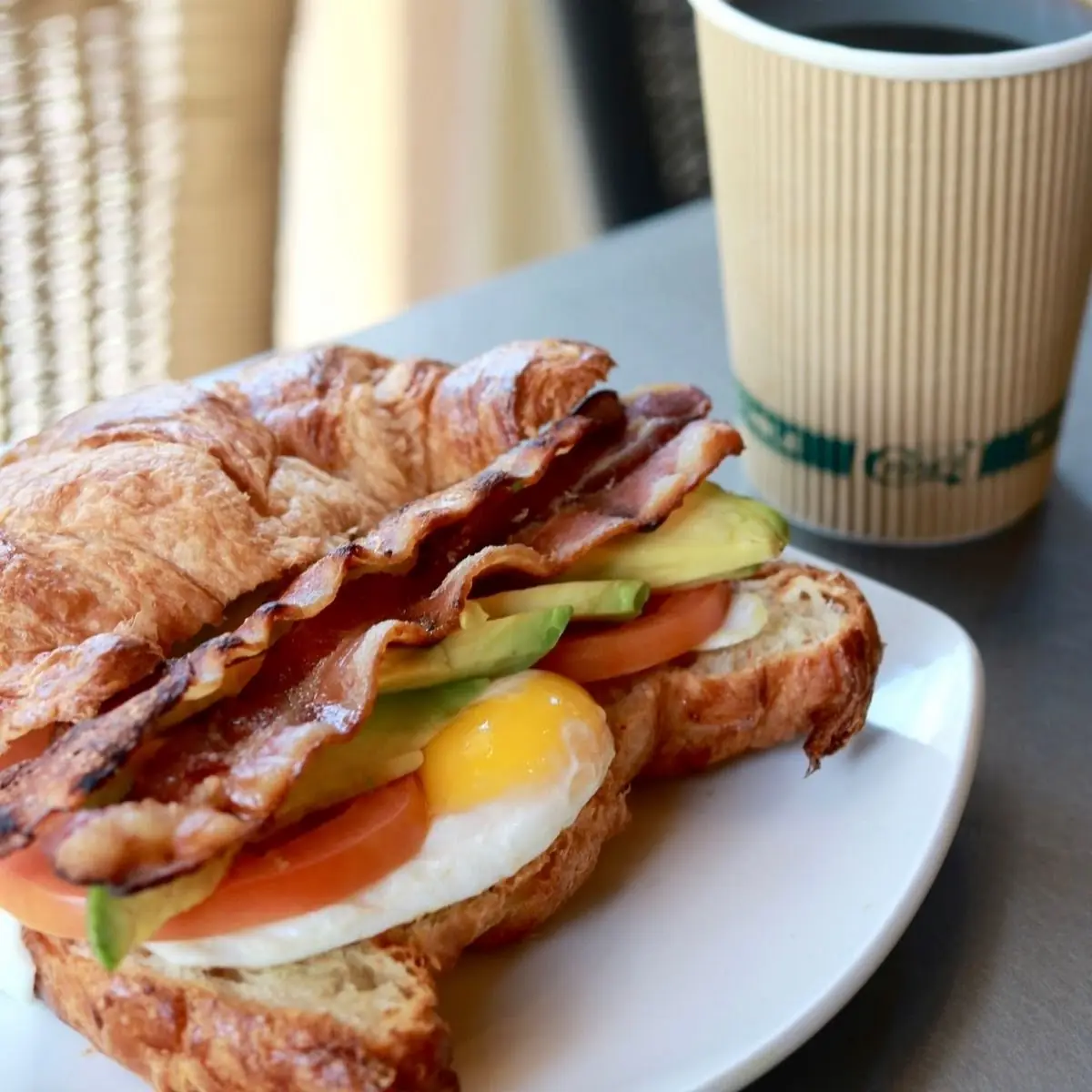 Egg Salad on a Croissant