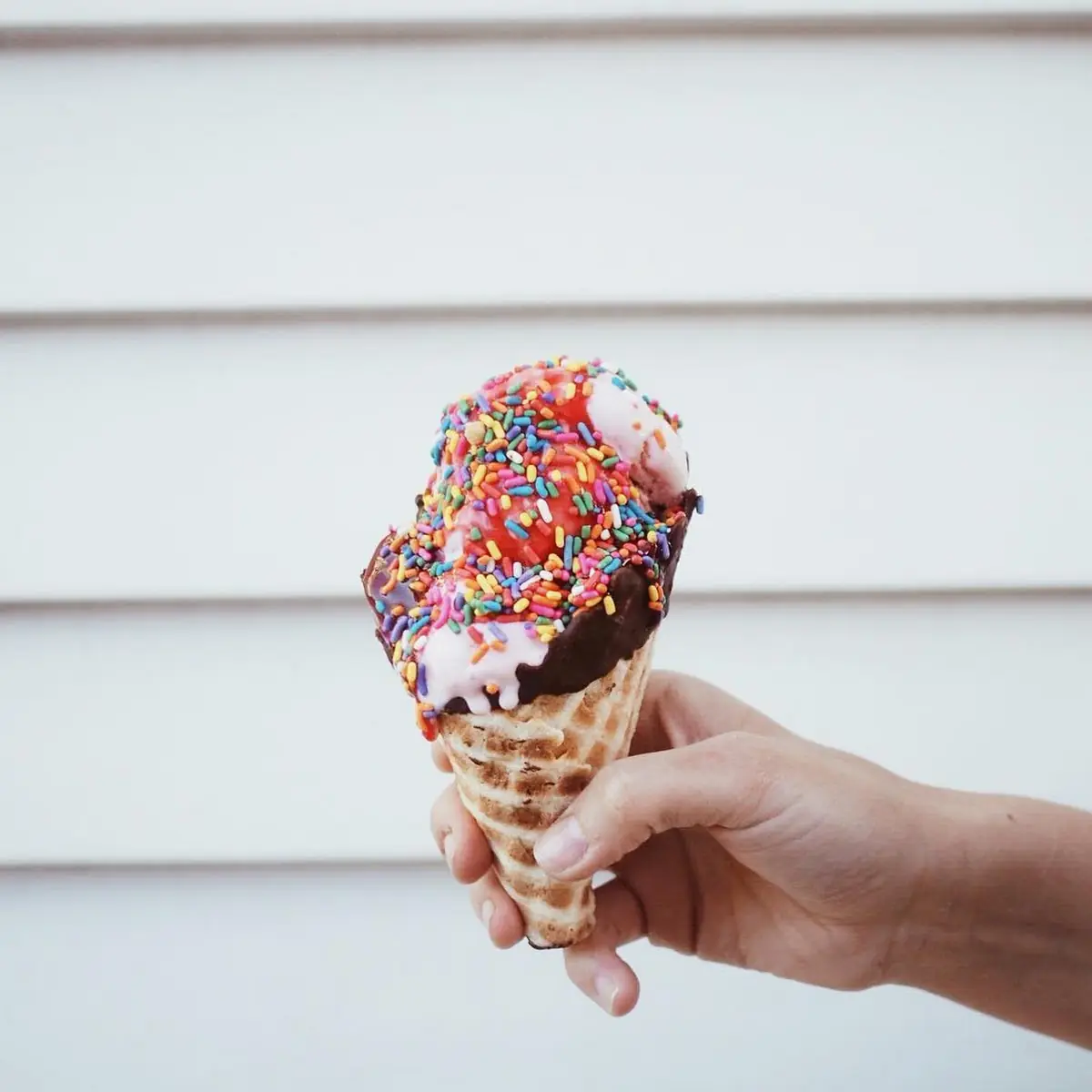 Chocolate Coated Sugar Cone