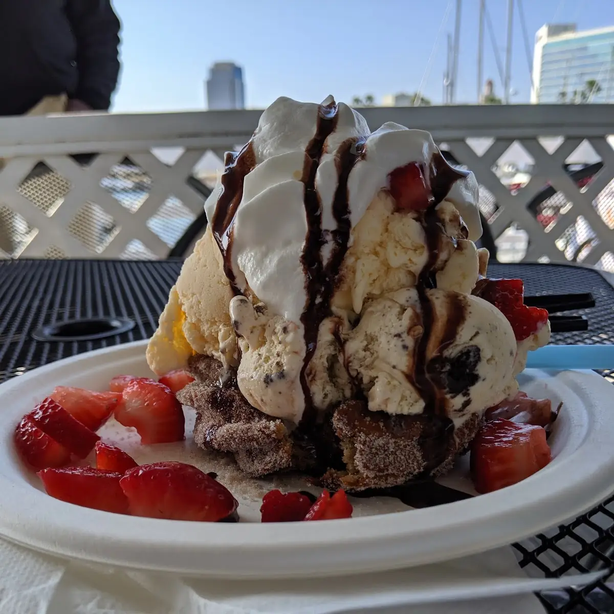 Large Sundae Cup- Two Scoops Ice Cream with Two Toppings