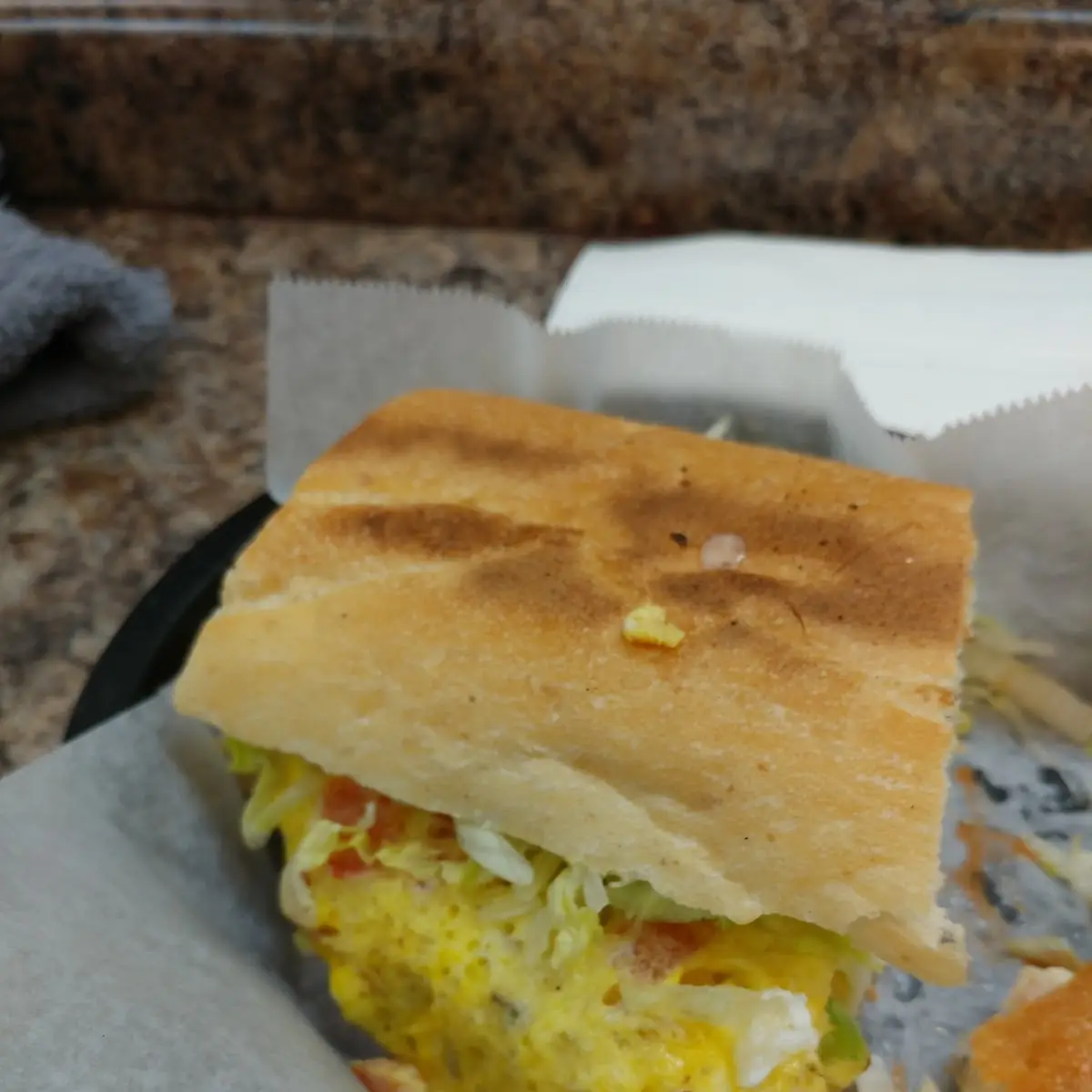 Breakfast Sandwich Egg Ham Cheese
