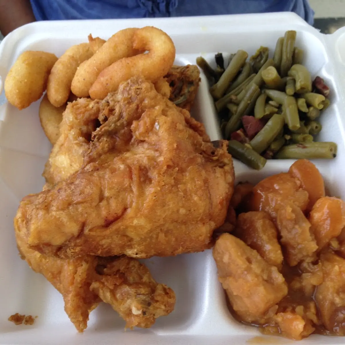 Barbeque with Collard Greens and Mashed Potatoes